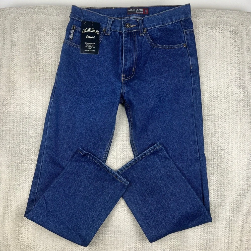 Oscar Jeans Women's 30x30 Blue‎ Stonewash Selected Straight Leg 100% Cotton NWT